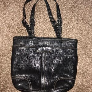 Black Leather Coach Purse